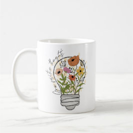 Taza De Café Pensamientos positivos para crecer Flores silvestr