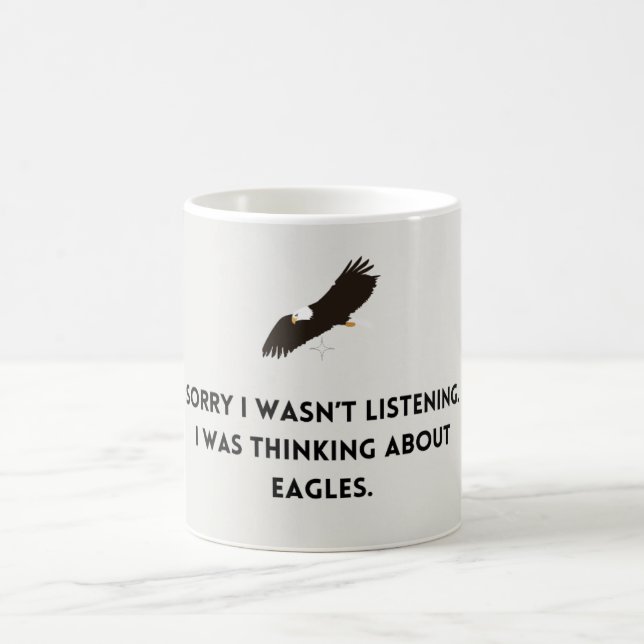 Taza De Café Pensando en las águilas (Centro)