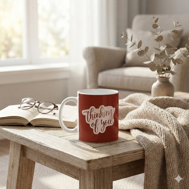 Taza De Café Pensando En Ti Mug (Let someone know that you're thinking of them with this thoughtful mug! )