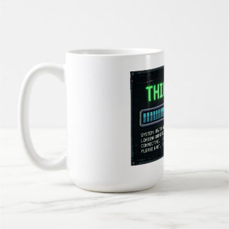 Taza De Café Pensando en una carga del 99 por ciento, divertida