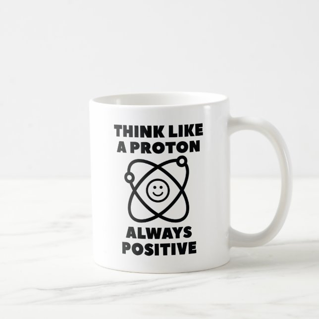 Taza De Café Pensar Como Un Proton (Derecha)