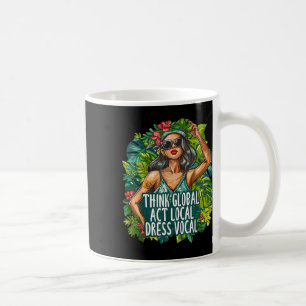 Taza De Café Pensar en el acto global Vocal Vocal de Vestimenta