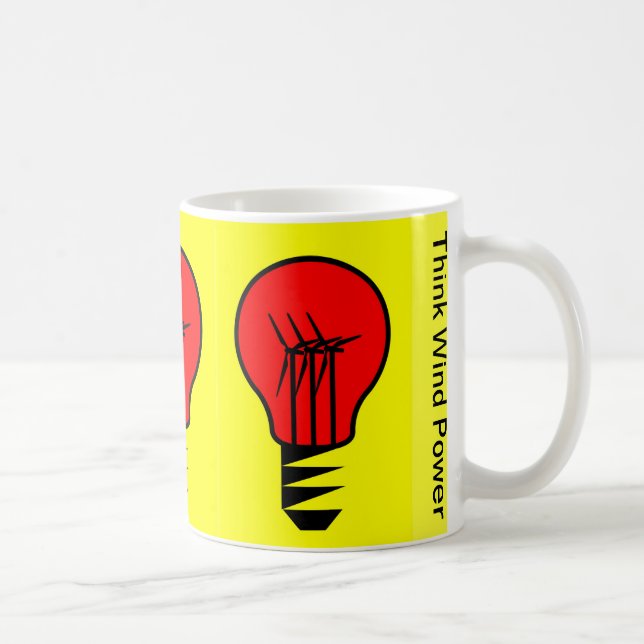 Taza De Café Pensar en la energía eólica (Derecha)