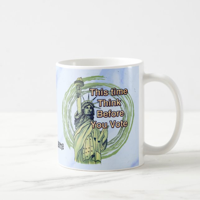 Taza De Café Pensar en la libertad de voto (Derecha)