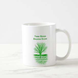 Taza De Café Pensar en la Mugre Verde