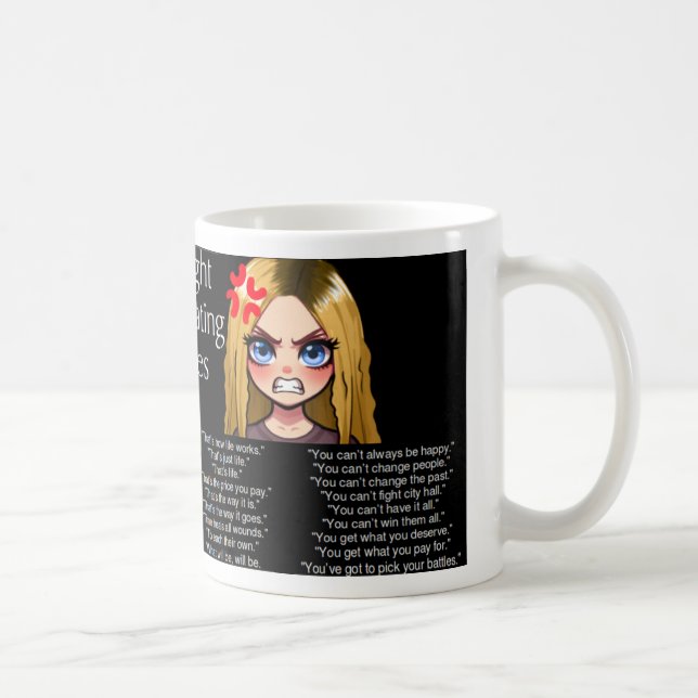 Taza De Café Pensar en terminar con los clichés (Derecha)
