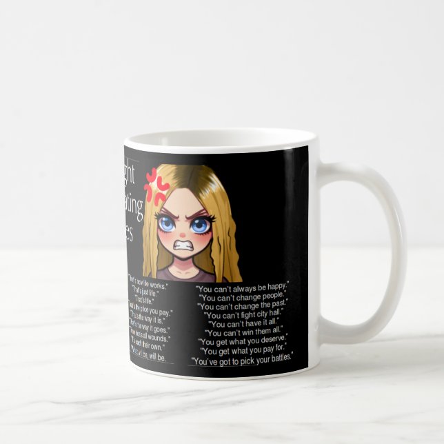 Taza De Café Pensar en terminar con los clichés (Derecha)