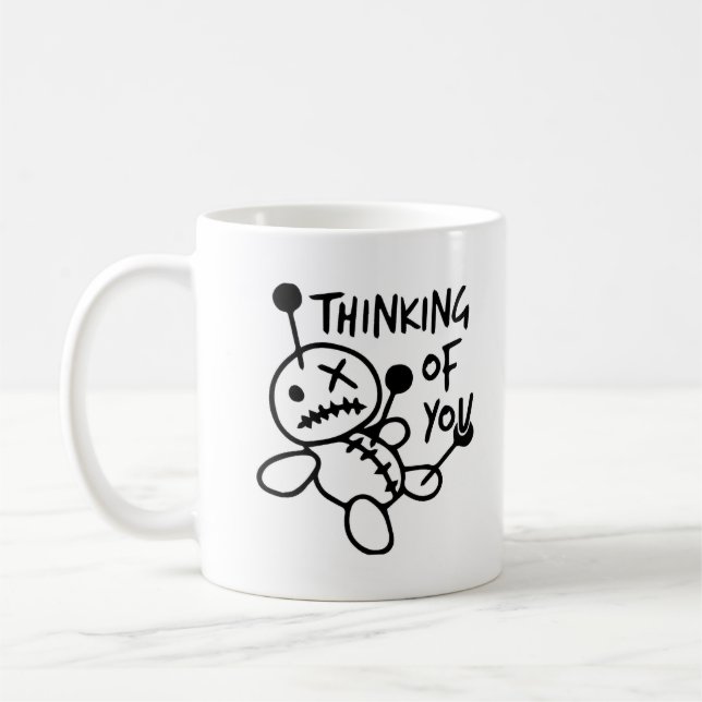 Taza De Café Pensar En Ti Mug - Un Regalo Significativo (Izquierda)