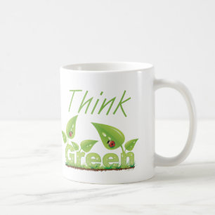 Taza De Café Pensar en verde