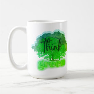 Taza De Café Pensar en verde