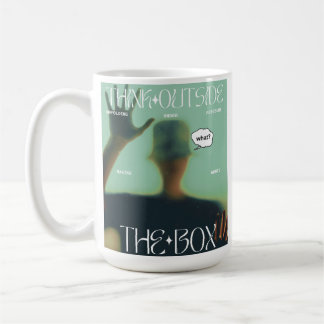 Taza De Café Pensar Fuera De La Caja