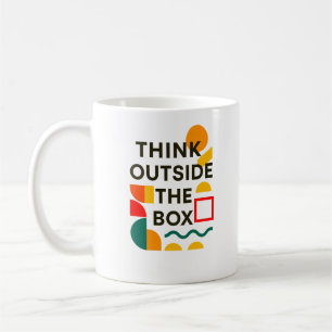 Taza De Café Pensar fuera de la caja - Resumen motivacional
