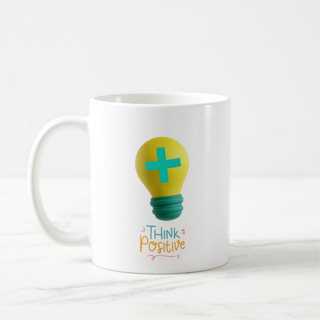Taza De Café Pensar positivo (Izquierda)