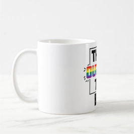 Taza De Café Pensemos fuera de la caja LGBTQIA+ Mug del orgullo