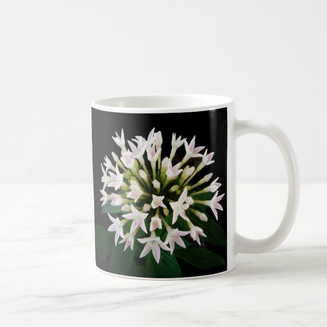 Taza De Café Pentas blancas (Derecha)