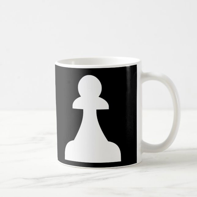 Taza De Café Peón blanco (1/8) (Derecha)