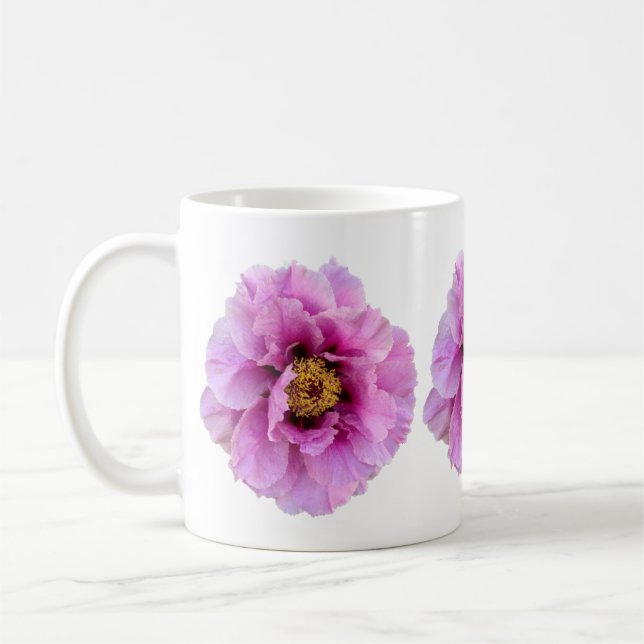 Taza De Café peón rosa brillante y de bonito fuchsia (Izquierda)