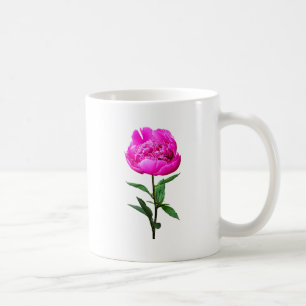 Taza De Café Peonía rosa oscuro