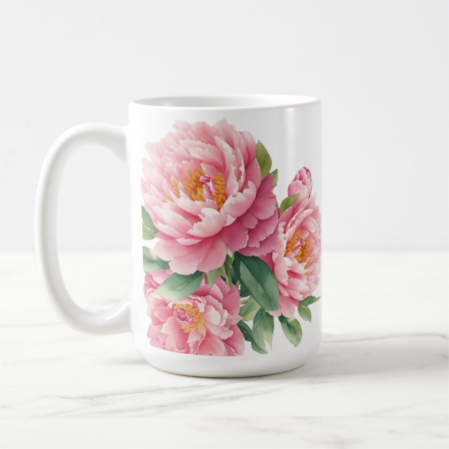 Taza De Café Peonies (Izquierda)
