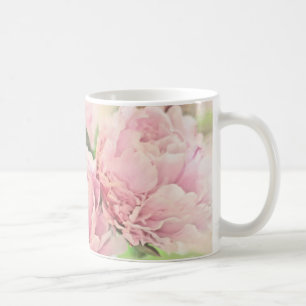 Taza De Café Peonies rosados