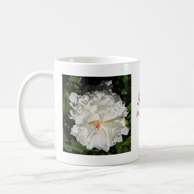 Taza De Café peony Close Paeonia lactiflora (Izquierda)