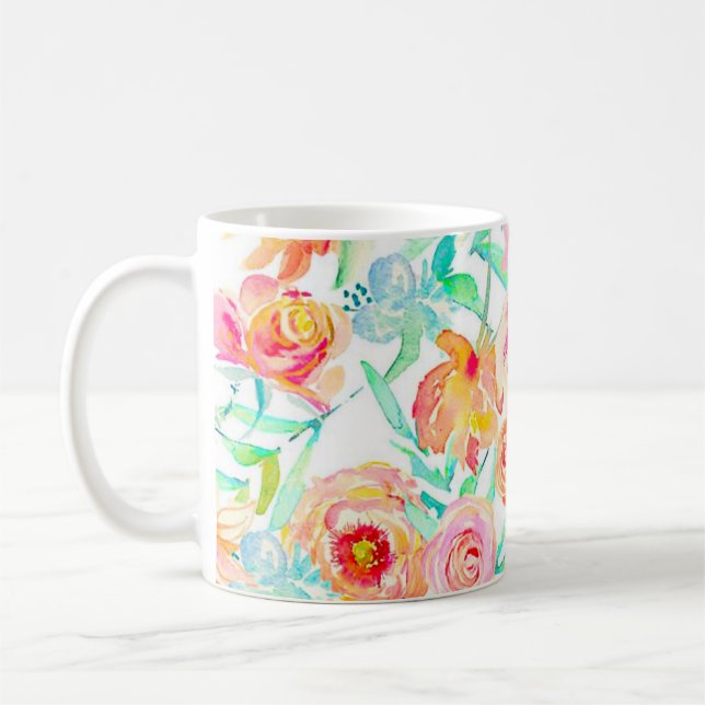 Taza De Café Peony Coffee Mug (Izquierda)