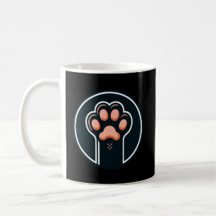 Taza De Café pepita de gato con toallitas rosadas