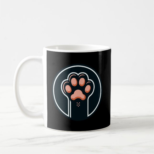 Taza De Café pepita de gato con toallitas rosadas (Izquierda)