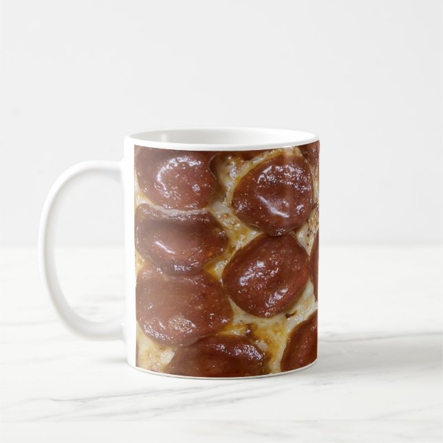 Taza De Café Pepperoni Pizza (Izquierda)