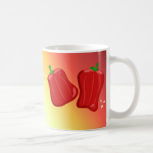 Taza De Café Peppers rojas dulces