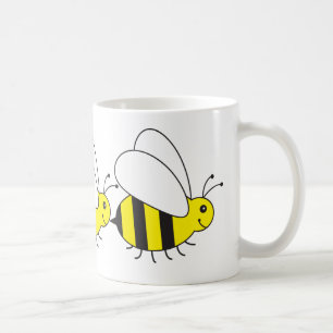 Taza De Café Pequeña abeja divertida de la miel linda