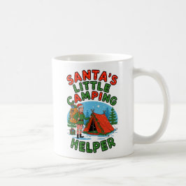 Taza De Café Pequeña ayudante de camping de Santa Navidades dis