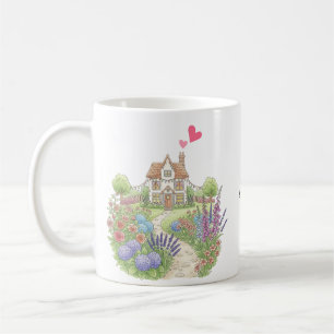 Taza De Café Pequeña casa rural personalizada con nombre
