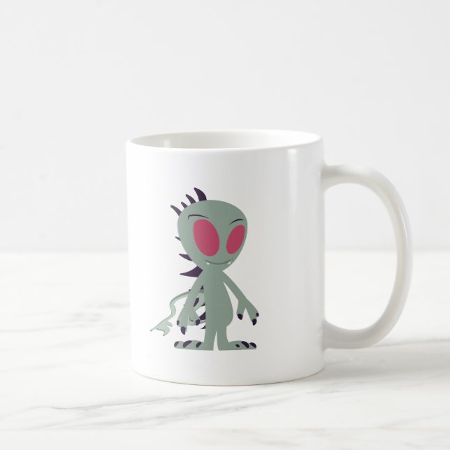 Taza De Café Pequeña Chupacabra (Derecha)