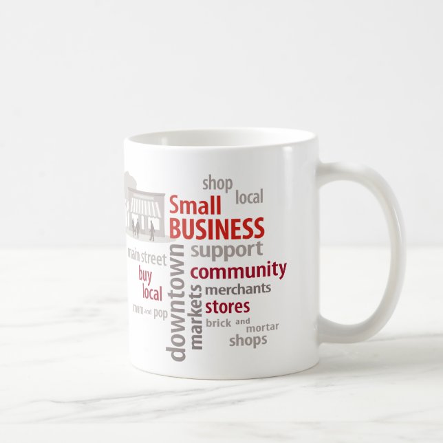 Taza De Café Pequeña empresa, comprar local, comprar local (Derecha)