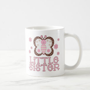 Taza De Café Pequeña hermana de la mariposa rosada