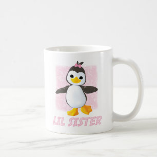 Taza De Café Pequeña hermana del pingüino feliz