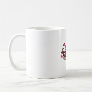 Taza De Café Pequeña Lechita Cuidada Jugando Videojuegos