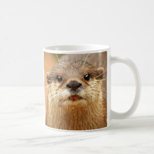 Taza De Café Pequeña nutria agarrada asiática