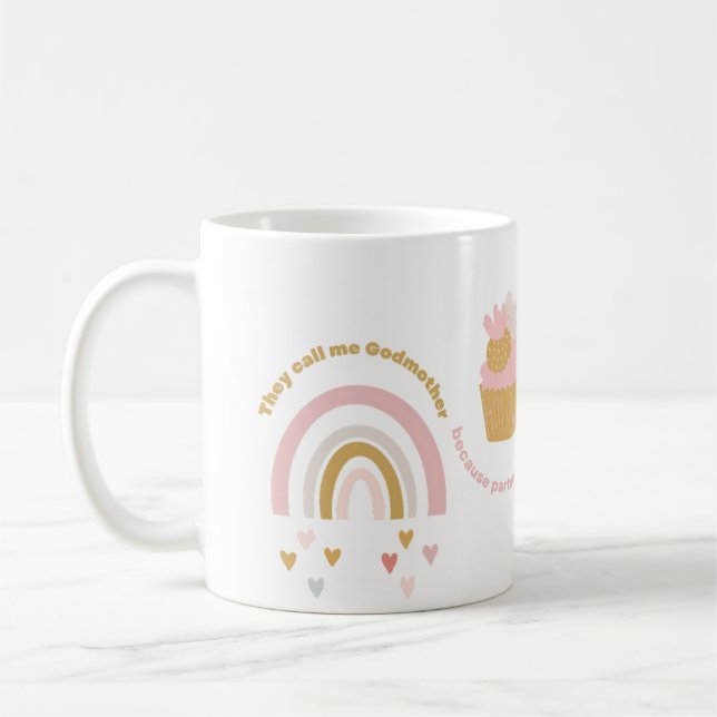 Taza De Café Pequeña pareja de padrinos en crimen Regalo de mal (Izquierda)