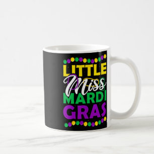 Taza De Café Pequeña Ropa de Carnaval de Niños de Miss Mardi Gr