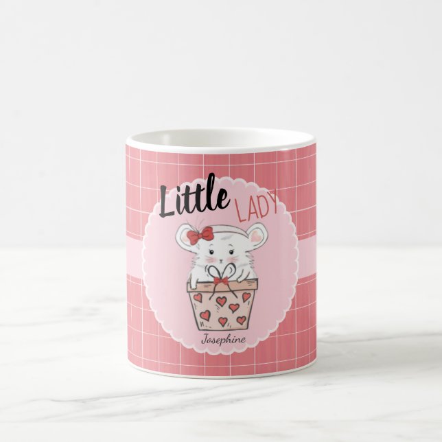 Taza De Café Pequeña Señora Hamster Girly Pink (Centro)