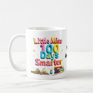 Taza De Café Pequeña Señorita 100 Días Más Inteligente Celebra