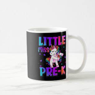 Taza De Café Pequeña Señorita Unicornio Pre-k Ck a la Escuela N