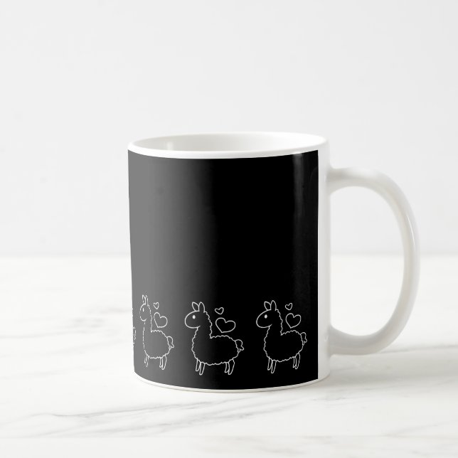 Taza De Café Pequeña silueta de la llama (Derecha)