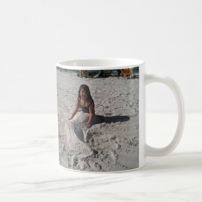 Taza De Café pequeña sirena en la playa por los bbillips (Derecha)