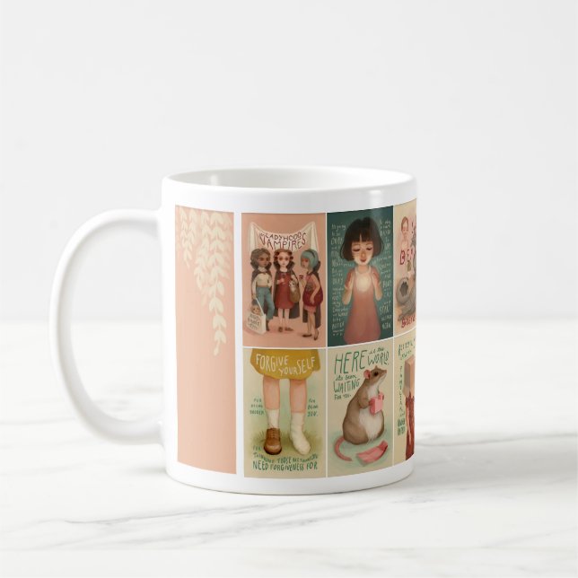 Taza De Café Pequeña verdad de la cubierta oráculo rota (Izquierda)
