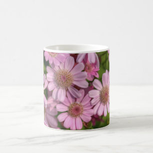 Taza De Café pequeñas margaritas lilas