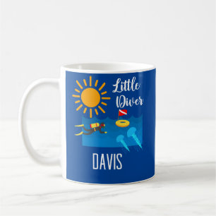 Taza De Café Pequeño buzo con pez gelatina - Mug clásico