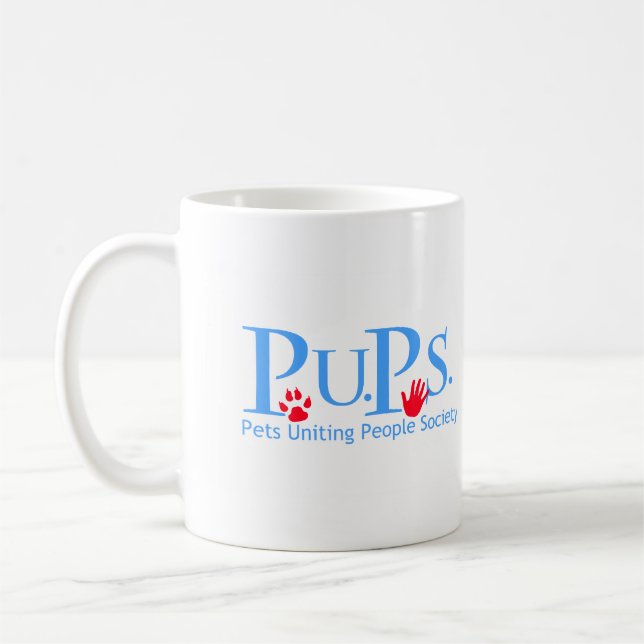 Taza De Café Pequeño cachorro herido - ¡Rescatado! (Izquierda)